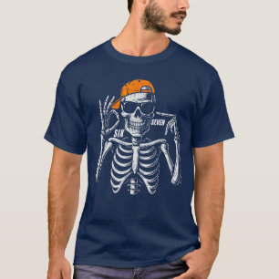 67 Meme Trendy Skelet Halloween Grappig Zes Zeven T-shirt