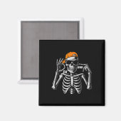 67 Meme Trendy Skeleton Halloween Funny Six Seven Magneet (Voorkant / Achterkant)