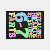 67 Meme Valentine's Day Six Seven 6-7 Funny Steali Fleece Deken (Voorkant (Horizontaal))