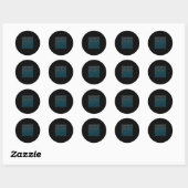 67 Meme Verborgen Doolhof Gen Z Alpha 6 7  Ronde Sticker (Vel)