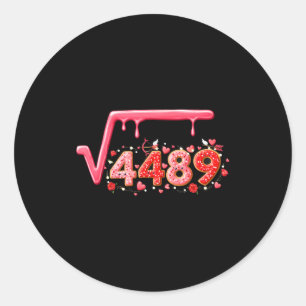 67 Meme Vierkantswortel 4489 Slang Valentijn Math  Ronde Sticker