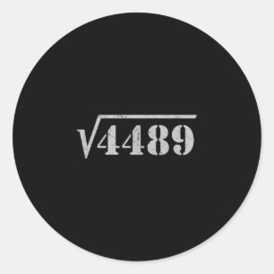 67 Meme Vierkantswortel 4489 Slang Wiskunde 6 7 Re Ronde Sticker