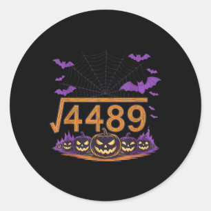 67 Meme Vierkantswortel 4489 Slang Wiskunde Hallow Ronde Sticker