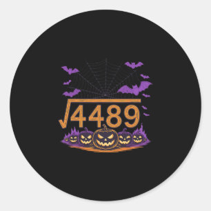 67 Meme Vierkantswortel 4489 Slang Wiskunde Hallow Ronde Sticker