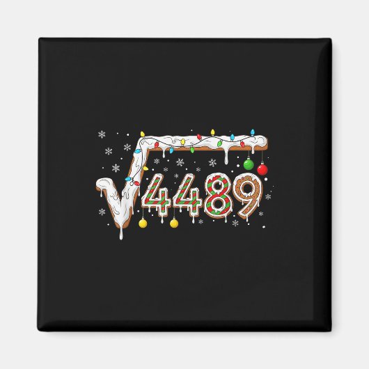 67 Meme Vierkantswortel 4489 Slang Wiskundeleraar Magneet (Voorkant)