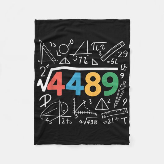 67 Meme Vierkantswortel 4489 Slang Zes Zeven Wisku Fleece Deken (Voorkant)