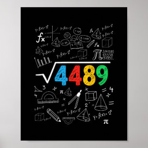 67 Meme Vierkantswortel 4489 Slang Zes Zeven Wisku Poster