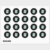 67 Meme Vierkantswortel 4489 Slang Zes Zeven Wisku Ronde Sticker (Vel)