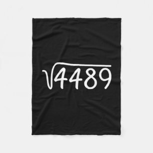 67 Meme Vierkantswortel 4489 Tiener Zes Zeven Slan Fleece Deken