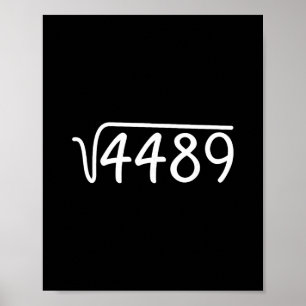 67 Meme Vierkantswortel 4489 Tiener Zes Zeven Slan Poster