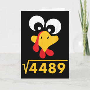 67 Meme Vierkantswortel 4489 Turkije Thanksgiving Kaart