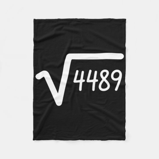 67 Meme Vierkantswortel Van 4489 Zes Zeven  Fleece Deken (Voorkant)