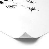 67 Meme Wiskunde Docent 6 7 Halloween Spinnen Vier Poster (Hoek)