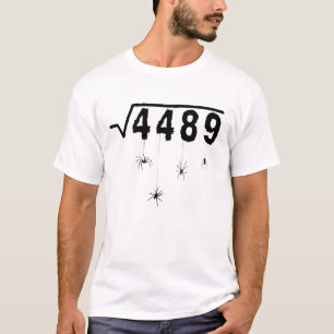 67 Meme Wiskunde Docent 6 7 Halloween Spinnen Vier T-shirt
