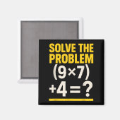 67 Meme Wiskunde Docent Grappige School 6-7 Brain Magneet (Voorkant / Achterkant)