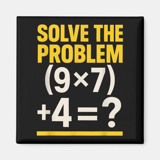 67 Meme Wiskunde Docent Grappige School 6-7 Brain Magneet (Voorkant)
