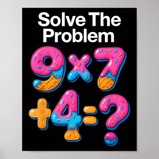67 Meme Wiskunde Docent Ijs Druppel 6 7 Brainrot S Poster (Voorkant)