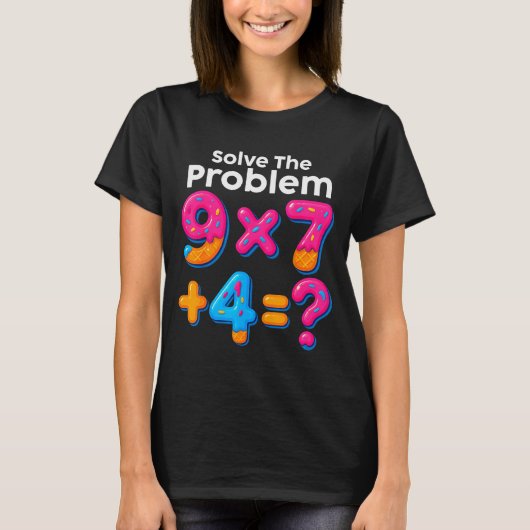 67 Meme Wiskunde Docent Ijs Druppel 6 7 Brainrot S T-shirt (Voorkant)