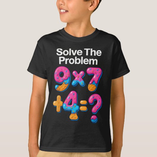 67 Meme Wiskunde Docent Ijs Druppel 6 7 Brainrot S T-shirt (Voorkant)