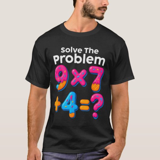 67 Meme Wiskunde Docent Ijs Druppel 6 7 Brainrot S T-shirt (Voorkant)