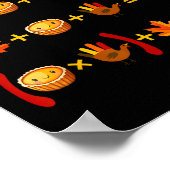 67 Meme Wiskunde Thanksgiving Logische Puzzel Poster (Hoek)