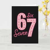67 Meme Zes Zeven 1 Kaart (Gele Bloem)