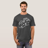 67 Meme Zes Zeven 67 Grappige Dobbelstenen T-shirt (Voorkant volledig)