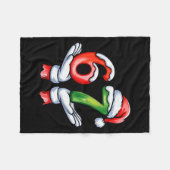 67 Meme Zes Zeven 67 Kerstmis Fleece Deken (Voorkant (Horizontaal))