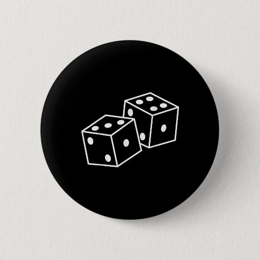 67 Meme Zes Zeven 6–7 Grappige Dobbelstenen Ronde Button 5,7 Cm (Voorkant)