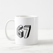67 Meme Zes Zeven 6-7 Grappige Internetgrap Grappi Koffiemok (Links)