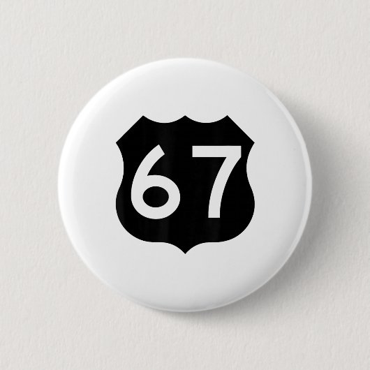 67 Meme Zes Zeven 6-7 Grappige Internetgrap Grappi Ronde Button 5,7 Cm (Voorkant)
