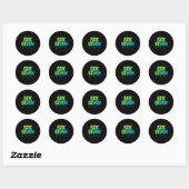 67 Meme Zes Zeven 6-7 Grappige Internetgrap Grappi Ronde Sticker (Vel)