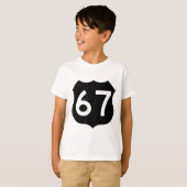 67 Meme Zes Zeven 6-7 Grappige Internetgrap Grappi T-shirt (Voorkant volledig)