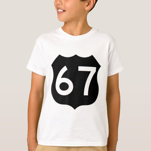 67 Meme Zes Zeven 6-7 Grappige Internetgrap Grappi T-shirt (Voorkant)