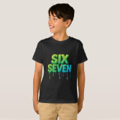 67 Meme Zes Zeven 6-7 Grappige Internetgrap Grappi T-shirt (Voorkant volledig)