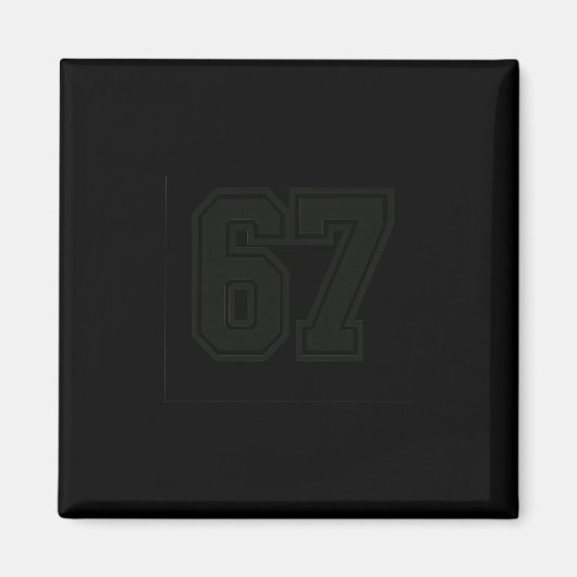 67 Meme Zes Zeven 6 7 Meme Design 6 7 Magneet (Voorkant)