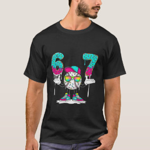 67 Meme Zes Zeven 6 7 Meme Grappig Honkbal Ijs T-shirt