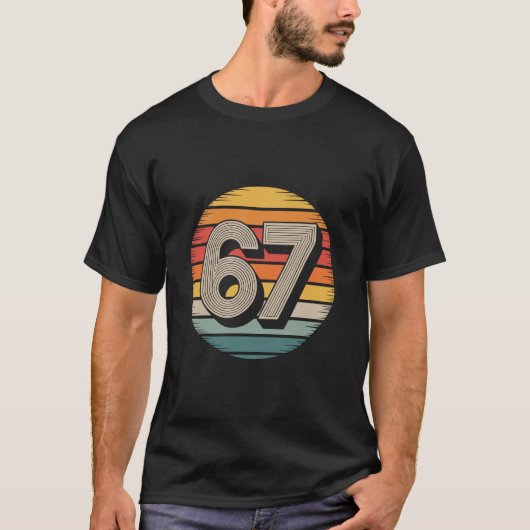 67 Meme Zes Zeven 6 7 Shirt Meme Grappig Nummer Re (Voorkant)