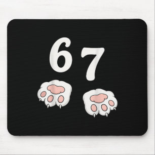 67 Meme Zes Zeven 6 7 Shirt Meme Grappige Kat 67 Muismat