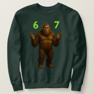 67 Meme Zes Zeven Bruh Bigfoot | Custom 6-7 Trui