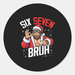 67 Meme Zes Zeven Bruh Bigfoot Sinterklaas 6 7 Gra Ronde Sticker