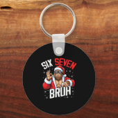 67 Meme Zes Zeven Bruh Bigfoot Sinterklaas 6 7 Gra Sleutelhanger (Voorkant)
