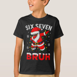 67 Meme Zes Zeven Bruh Dabbing Kerstman Grappig Ke T-shirt