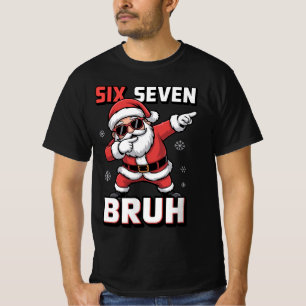 67 Meme Zes Zeven Bruh Dabbing Kerstman Grappig Ke T-shirt