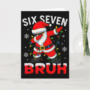 67 Meme Zes Zeven Bruh Dabbing Kerstman Grappige K Kaart