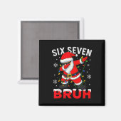 67 Meme Zes Zeven Bruh Dabbing Kerstman Grappige K Magneet (Voorkant / Achterkant)