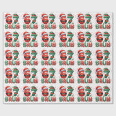 67 Meme Zes Zeven Bruh Grappig Kerstmis 6 7 Cadeaupapier (Vlak)