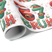 67 Meme Zes Zeven Bruh Grappig Kerstmis 6 7 Cadeaupapier (Rol Hoek)