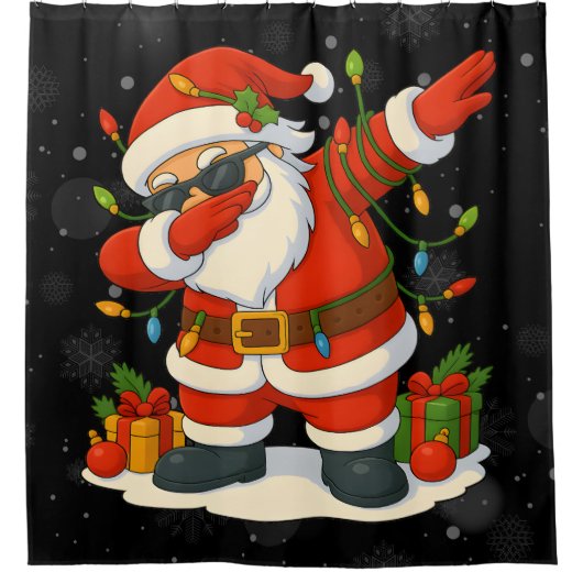 67 Meme Zes Zeven Bruh Grappig Kerstmis 6 7 Douchegordijn (Voorkant)