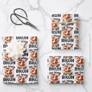 67 Meme Zes Zeven Bruh Grappig Kerstmis 6 7 Inpakpapier Vel